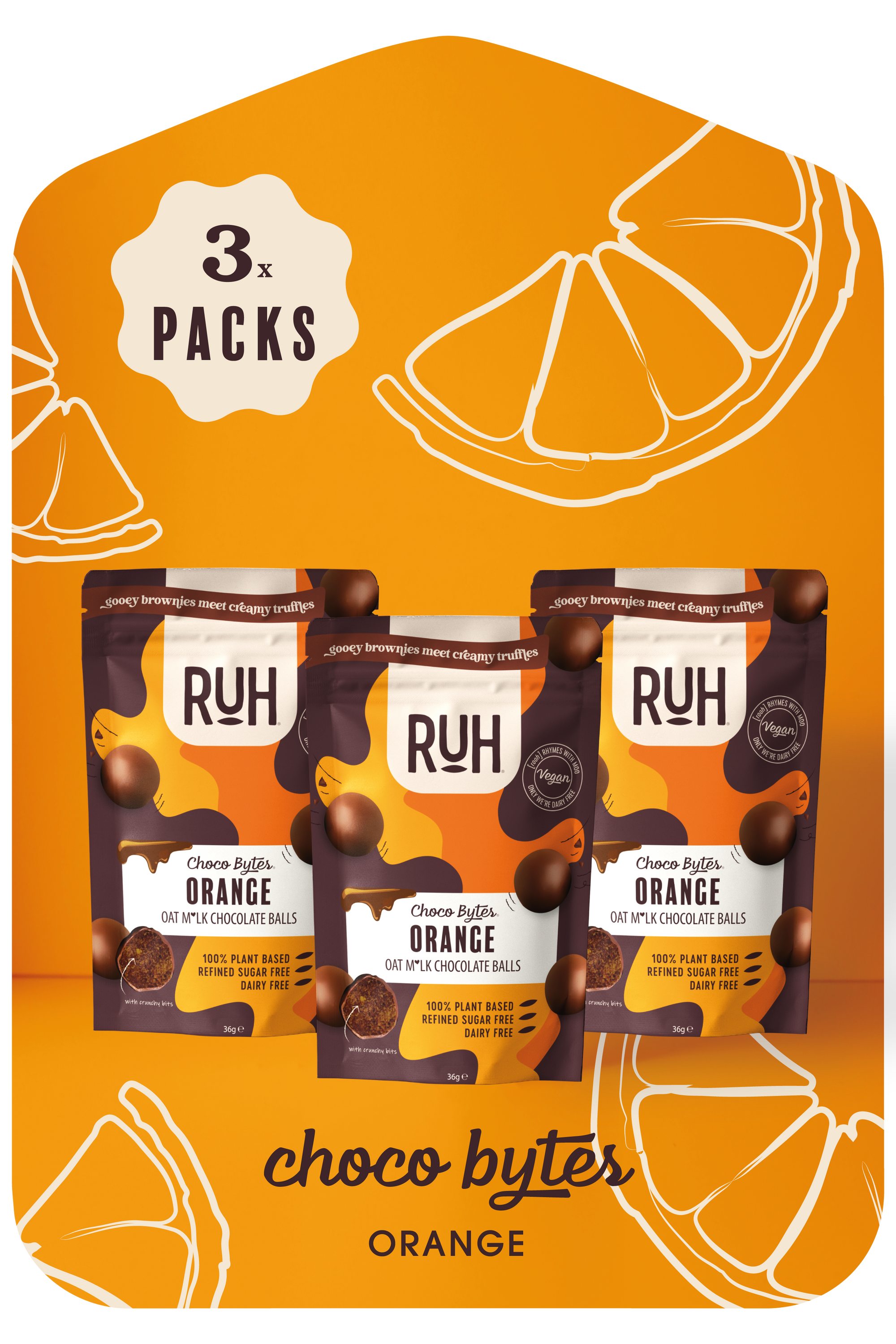 Orange - 3 pack